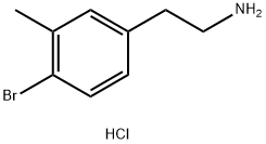 2-(4-bromo-3-methylphenyl)ethan-1-amine hydrochloride Struktur