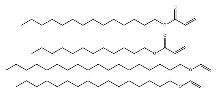 2-Propenoic acid, dodecyl ester, polymer with 1-(ethenyloxy)hexadecane, 1-(ethenyloxy)octadecane and tetradecyl 2-propenoate Struktur