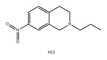 Isoquinoline, 1,2,3,4-tetrahydro-7-nitro-2-propyl-, hydrochloride (1:1) Struktur