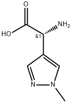 1H-Pyrazole-4-acetic acid, α-amino-1-methyl-, (αR)- Struktur