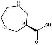 (R)-1,4-oxazepane-6-carboxylicacid Struktur