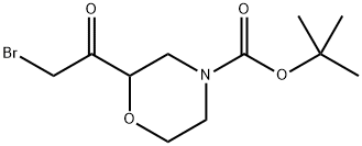 4-Boc-2-(2-bromoacetyl)morpholine Struktur