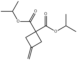 1,1-Cyclobutanedicarboxylic acid, 3-methylene-, 1,1-bis(1-methylethyl) ester Struktur