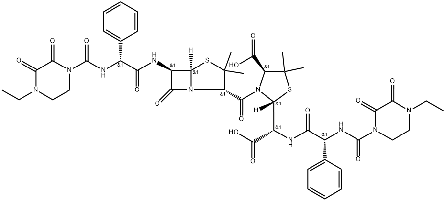 Piperacillin impurity 8/Piperacillin Dimer impurity 3 Struktur