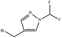 4-(bromomethyl)-1-(difluoromethyl)-1H-pyrazole Struktur