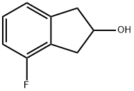 4-fluoro-2,3-dihydro-1H-inden-2-ol Struktur