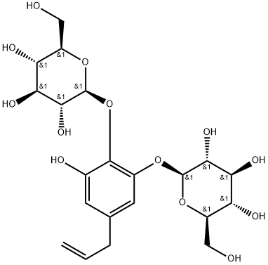 3,4,5-Trihydroxyallylbenzene 3,4-di-O-glucoside Struktur