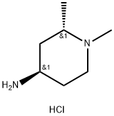 rel-(2R,4S)-1,2-dimethylpiperidin-4-amine dihydrochloride Struktur