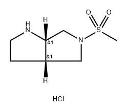 cis-5-methanesulfonyl-octahydropyrrolo[2,3-c]pyrrole hydrochloride Struktur