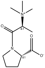 N,N,N-Trimethyl-L-alanyl-L-proline betaine (TMAP) Struktur