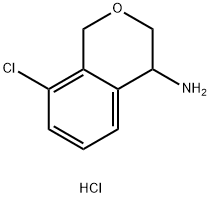 8-Chloroisochroman-4-amine? hydrochloride Struktur