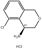 (S)-5-chloroisochroman-4-amine hydrochloride Struktur