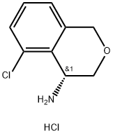 (R)-5-chloroisochroman-4-amine hydrochloride Struktur