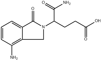 2H-Isoindole-2-butanoic acid, 4-amino-γ-(aminocarbonyl)-1,3-dihydro-1-oxo- Struktur