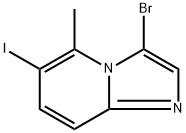 3-bromo-6-iodo-5-methylimidazo[1,2-a]pyridine Struktur