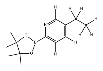 5-(Ethylpyridine-d8)-2-boronic acid pinacol ester Struktur