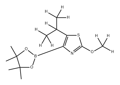 [2-Methoxy-5-(iso-propyl)-10]-thiazole-4-boronic acid pinacol ester Struktur