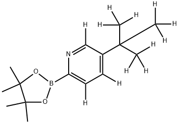 5-[(tert-Butyl)pyridine-d12]-2-boronic acid pinacol ester Struktur