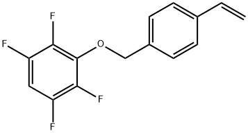 3-[(4-Ethenylphenyl)methoxy]-1,2,4,5-tetrafluorobenzene Struktur