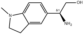 1H-Indole-5-ethanol, β-amino-2,3-dihydro-1-methyl-, (βS)- Struktur