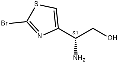 4-Thiazoleethanol, β-amino-2-bromo-, (βR)- Struktur