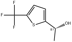 (R)-1-(5-(trifluoromethyl)thiophen-2-yl)ethan-1-ol Struktur