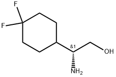 (R)-2-amino-2-(4,4-difluorocyclohexyl)ethan-1-ol Struktur