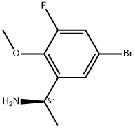 (R)-1-(5-bromo-3-fluoro-2-methoxyphenyl)ethan-1-amine Struktur