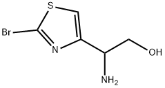 2-amino-2-(2-bromothiazol-4-yl)ethan-1-ol Struktur