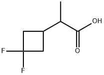 Cyclobutaneacetic acid, 3,3-difluoro-α-methyl- Struktur