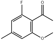 1-(2-Fluoro-6-methoxy-4-methylphenyl)ethanone Struktur