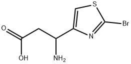 3-amino-3-(2-bromothiazol-4-yl)propanoicacid Struktur