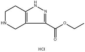 Ethyl 4,5,6,7-tetrahydro-1H-pyrazolo[4,3-c]pyridine-3-carboxylate dihydrochloride Struktur