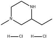 Piperazine, 3-ethyl-1-methyl-, hydrochloride (1:2) Struktur