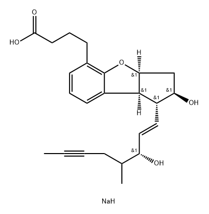 (+-)-Beraprost sodium Struktur