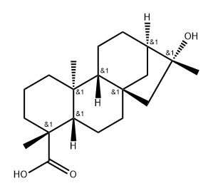 16-hydroxykauran-19-oic acid Struktur