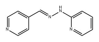 4-Pyridinecarboxaldehyde, 2-(2-pyridinyl)hydrazone, [C(E)]- Struktur