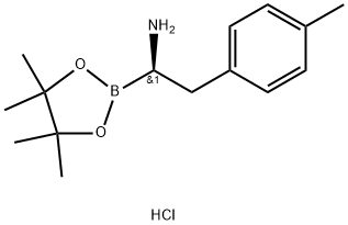 1-(4,4,5,5-tetramethyl-1,3,2-dioxaborolan-2-yl)-2-(p-tolyl)ethan-1-amine hydrochloride Struktur