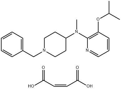 2-Pyridinamine, N-methyl-3-(1-methylethoxy)-N-[1-(phenylmethyl)-4-piperidinyl]-, (2Z)-2-butenedioate (1:1) Struktur