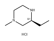 Piperazine, 3-ethyl-1-methyl-, hydrochloride (1:2), (3S)- Struktur