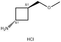 trans-3-(methoxymethyl)cyclobutanamine Struktur