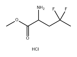 Norvaline, 4,4-difluoro-, methyl ester, hydrochloride (1:1) Struktur