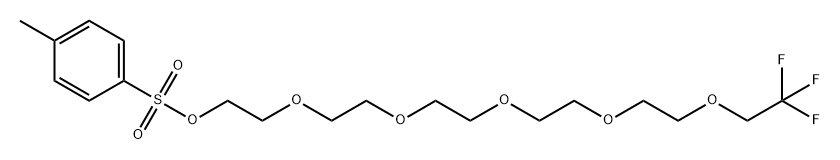 1,1,1-Trifluoroethyl-PEG6-Tos Struktur