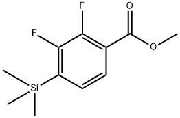 Methyl 2,3-difluoro-4-(trimethylsilyl)benzoate Struktur