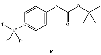 Potassium 4-BOC-aminophenyltrifluoroborate Struktur