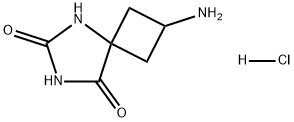 5,7-Diazaspiro[3.4]octane-6,8-dione, 2-amino-, hydrochloride (1:1) Struktur