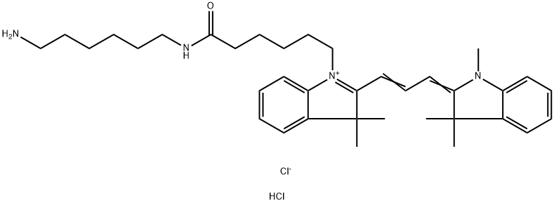 Cyanine3 amine Struktur