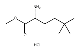 2-Amino-5,5-dimethylhexanoic acid methyl ester HCl Structure