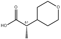 (S)-2-(Tetrahydro-2H-pyran-4-yl)propanoic acid Struktur