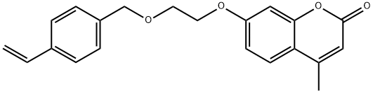 7-[2-[(4-Ethenylphenyl)methoxy]ethoxy]-4-methyl-2H-1-benzopyran-2-one Struktur